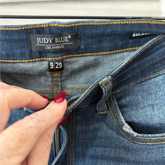 Judy Blue Jeans Women’s Size 9 / 29 Dark Wash Stretch Skinny Denim - Picture 4 of 6